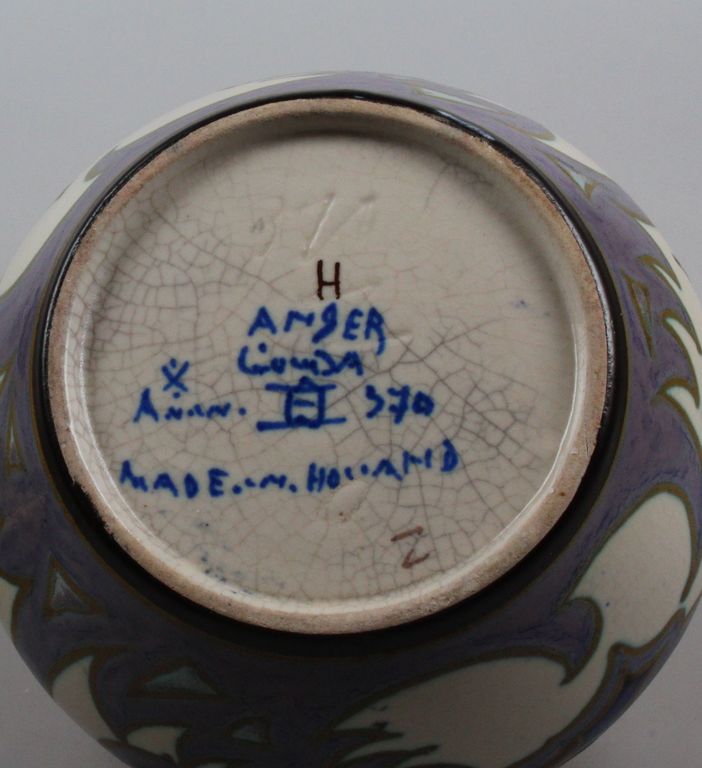 Plateelbakkerij Zuid-Holland Gouda rozenbowl decor Anjer 1926 kopen? Bied vanaf 40!