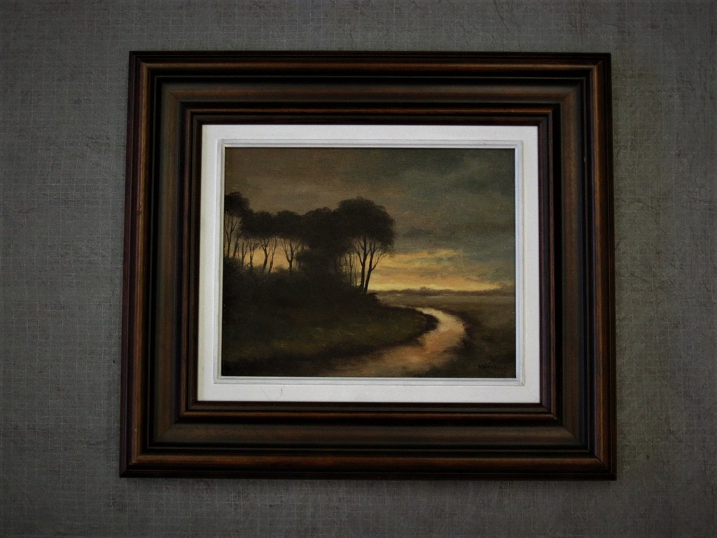 (opnieuw aangeboden) oud impress.olieverf "invallende zomeravond" ges. Verschuur kopen? Bied vanaf 1!