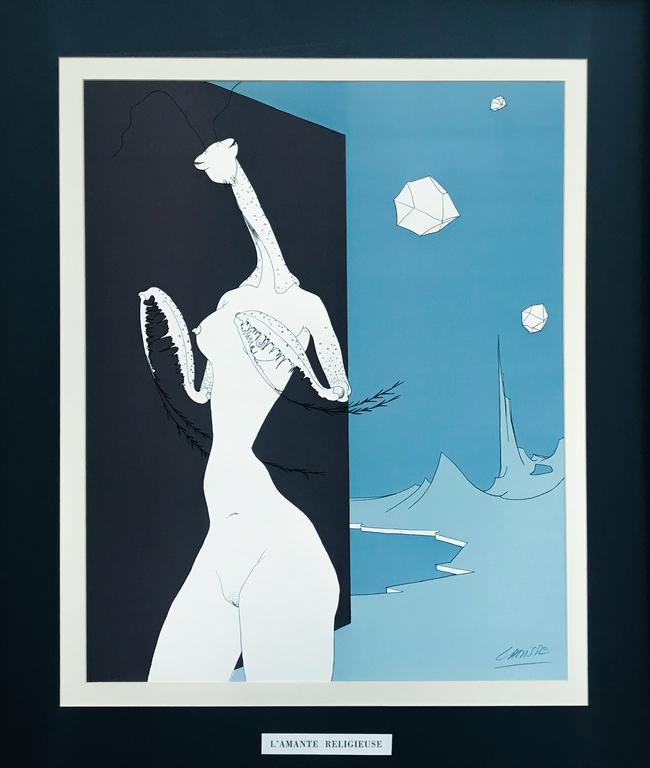 Felix Labisse (1905- 1982) - L' Amante Religieuse - Originele litho - Gesigneerd verkocht voor € 120!
