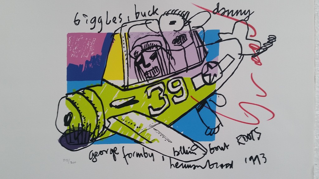 Biggles Buck - gesigneerde zeefdruk - oplage 300 ex. kopen? Bied vanaf 95!