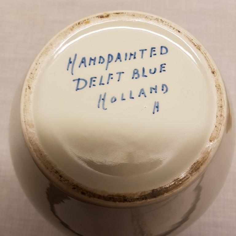 Amphora Delfts Blue Holland - Tabakspot met messing deksel kopen? Bied vanaf 1!