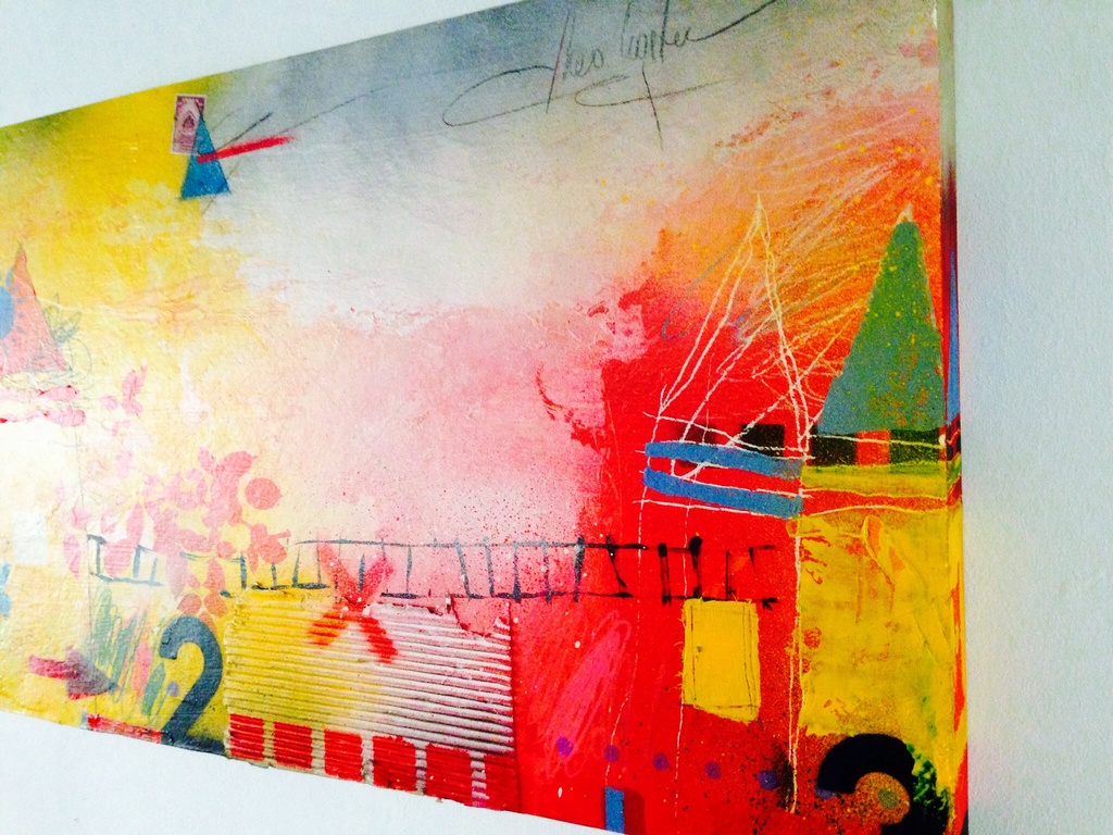 Theo koster, gemengde techniek, last train to clarksville.  kopen? Bied vanaf 1!
