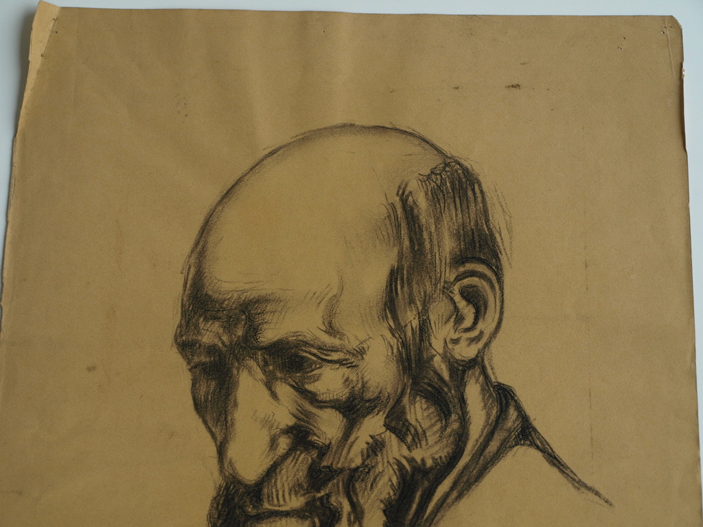 Onduidelijke signatuur : Tekening , Portret man – ca 1911  kopen? Bied vanaf 1!