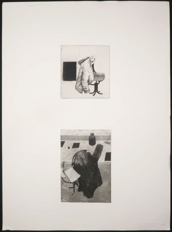 Ron Rooymans: Ets en aquatint, Zonder titel verkocht voor € 45!