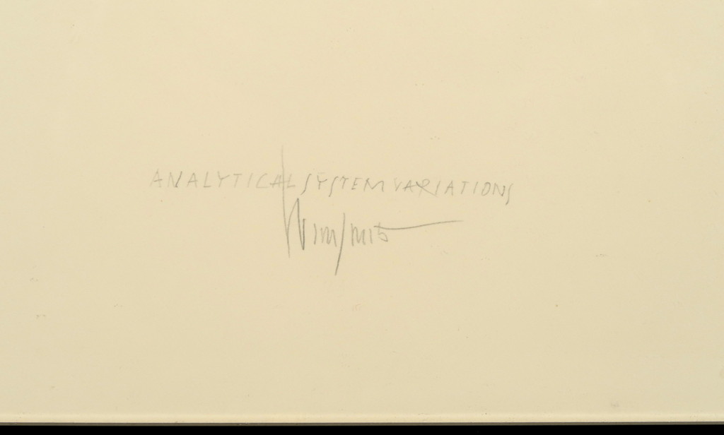 Wim Smits: Potlood, Analytical system variations - Ingelijst kopen? Bied vanaf 80!