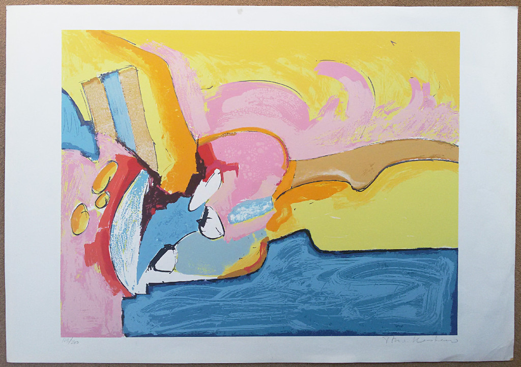 Ton van Kesteren - Abstract, zeefdruk (groot) kopen? Bied vanaf 1!