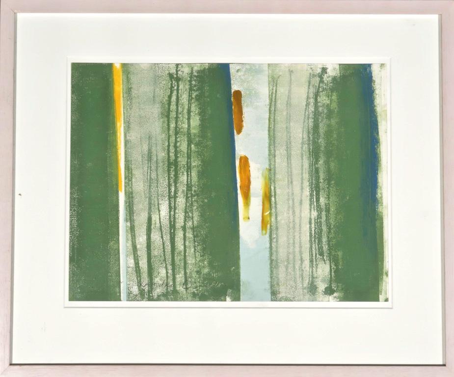 Xandra Donders: Gemengde techniek op papier, Toscane - Ingelijst kopen? Bied vanaf 20!