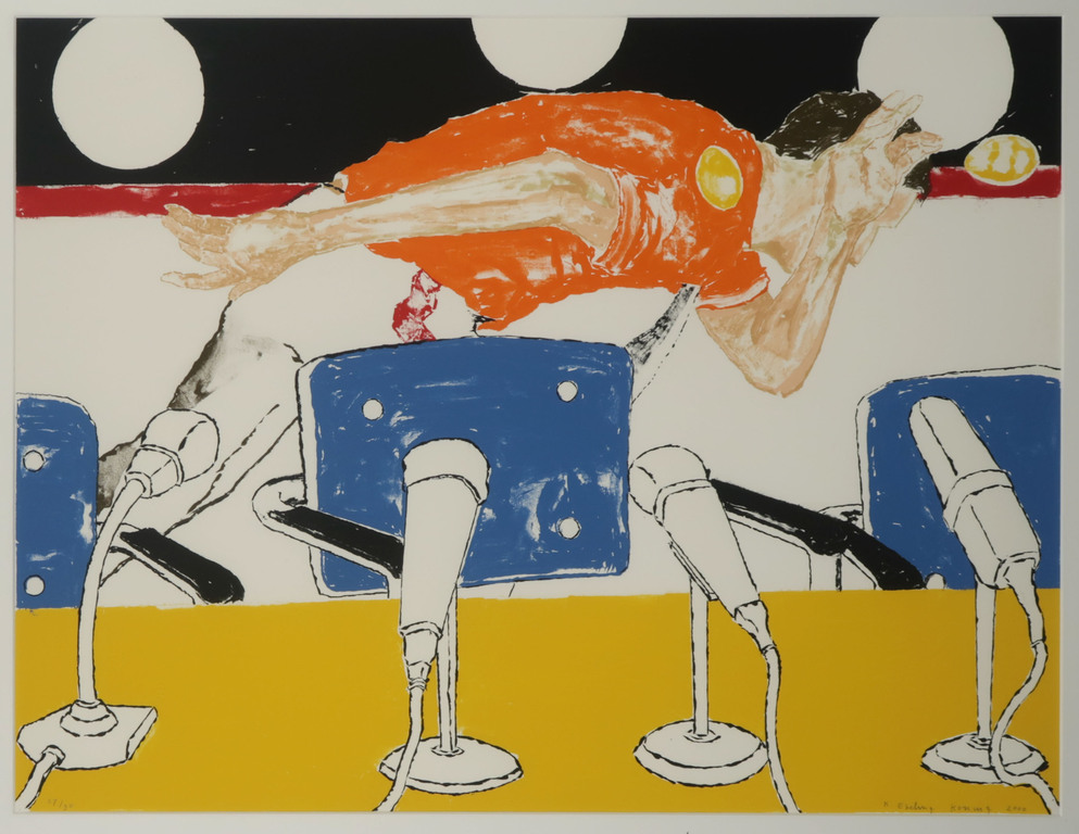 Koen Ebeling Koning: Litho, Z.T. - Ingelijst kopen? Bied vanaf 35!