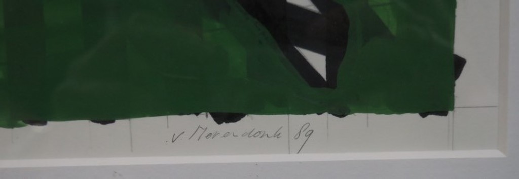 Jos van Merendonk: Gemengde techniek, Zonder titel - Ingelijst kopen? Bied vanaf 70!