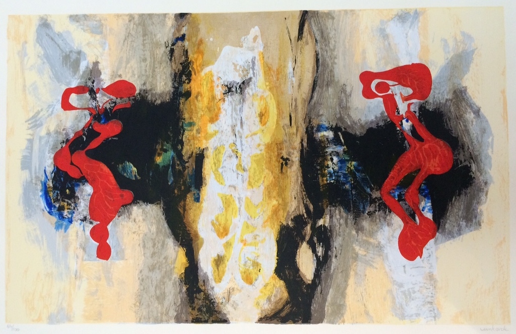 Hans Vanhorck, zeefdruk op papier verkocht voor € 45!