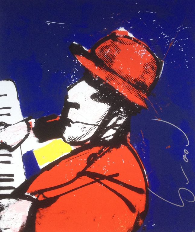 Herman Brood - Originele Hand Gesigneerde Zeefdruk - Ik, 2000 kopen? Bied vanaf 1!