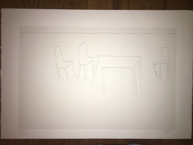 Klaas Gubbels, gesigneerde zeefdruk verkocht voor € 100!