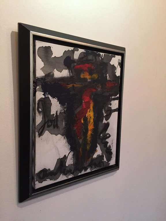 Anton Heyboer, God is liefde, ingelijst schilderij kopen? Bied vanaf 325!