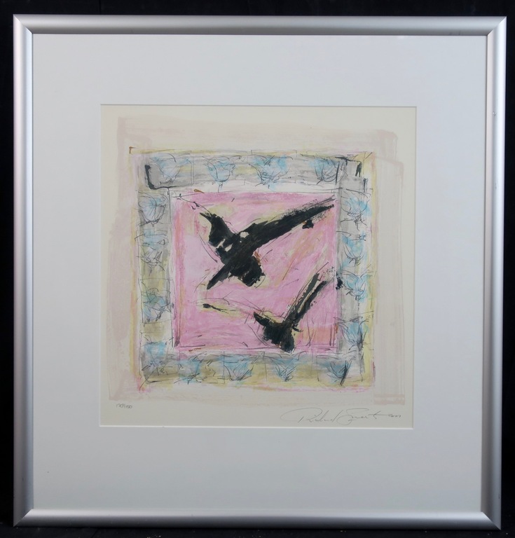 Richard Smeets: Zeefdruk, Z.T. - Ingelijst verkocht voor € 40!