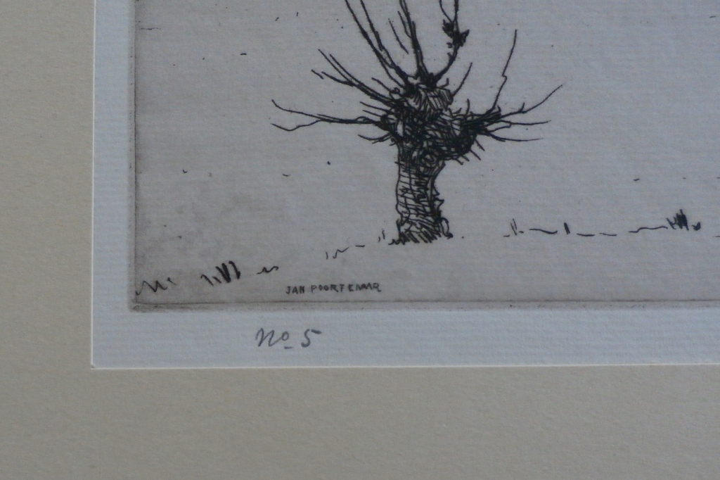 Jan Poortenaar - winters landschap : Bennekom - 1945 kopen? Bied vanaf 45!