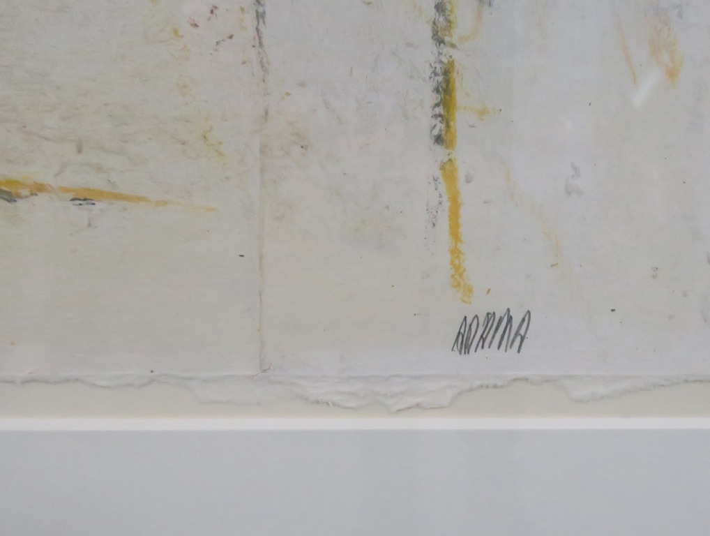 Eric Adema: Collage/tekening, Zonder titel - Ingelijst (groot) kopen? Bied vanaf 70!