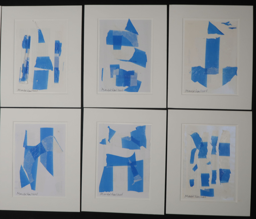 Lot met 10x Collage "Blauw" van Meertje Kaal kopen? Bied vanaf 1!