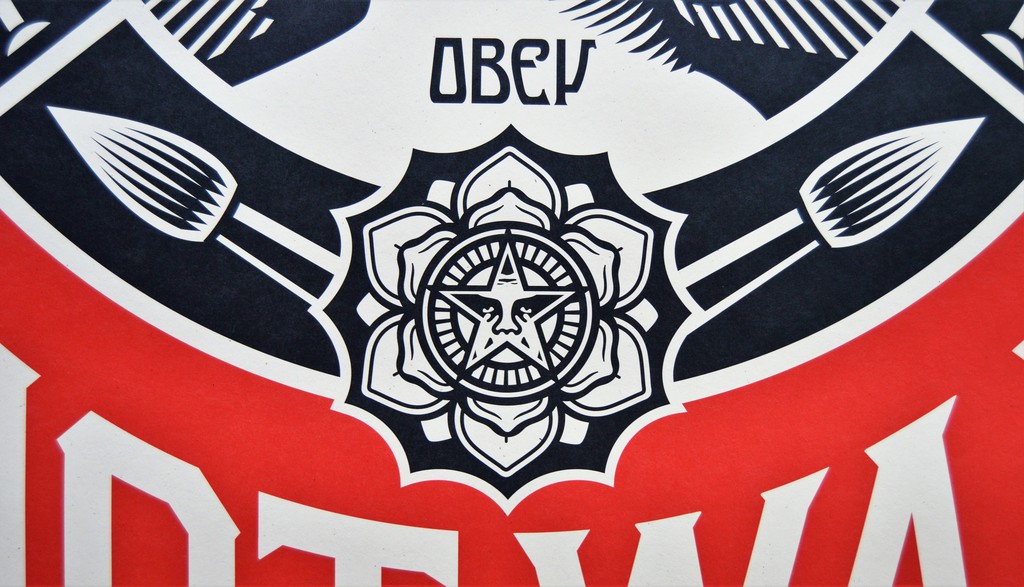 Shepard Fairey (OBEY) - Make Art Not War - offset - gesigneerd kopen? Bied vanaf 89!