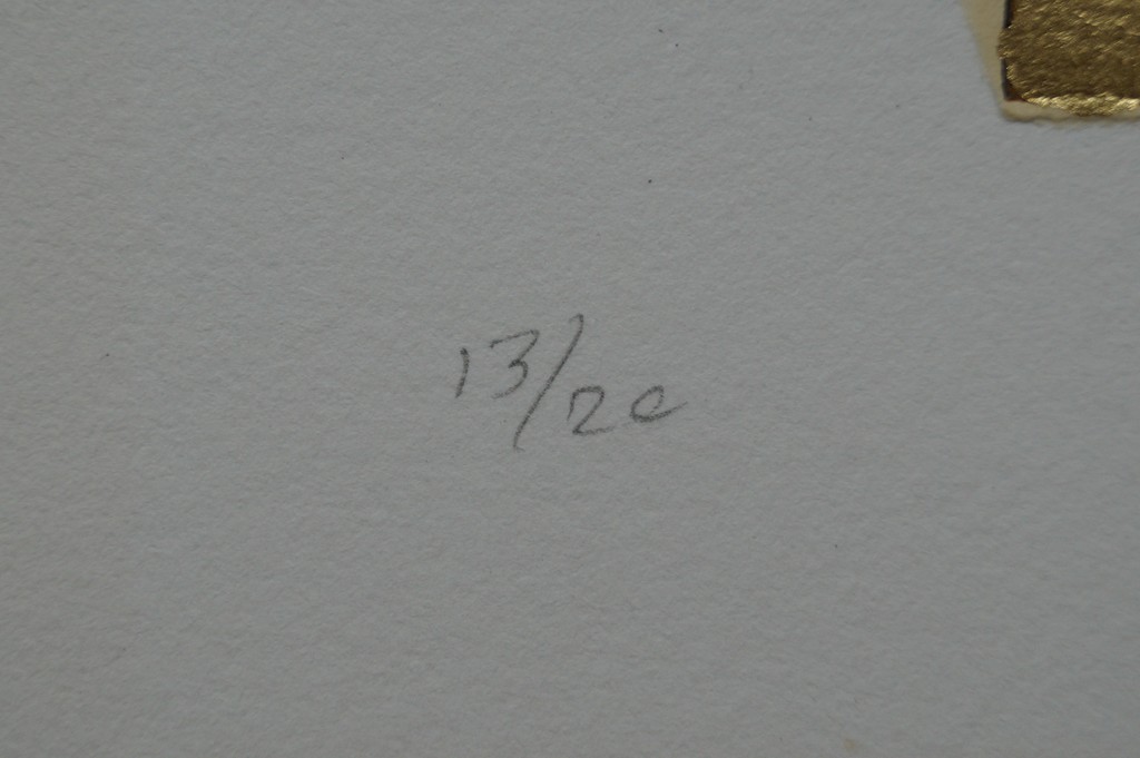 Jan Naezer - gesigneerde ets/ gemengde techniek - 2003 kopen? Bied vanaf 20!