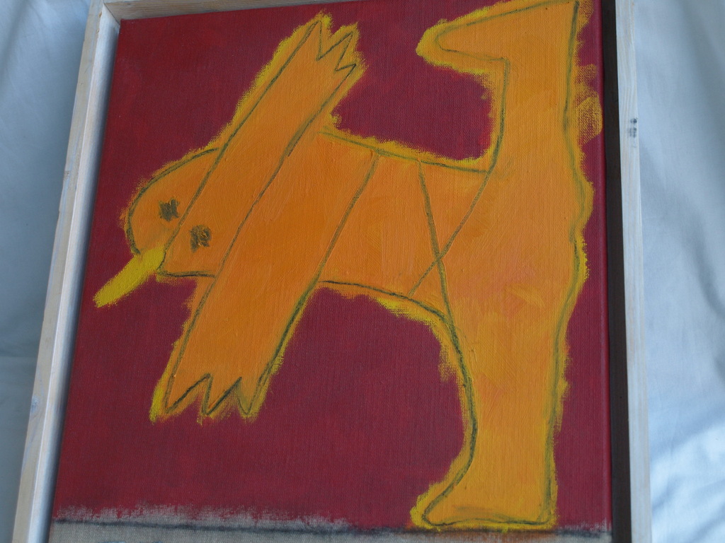 Ilja Walraven : Acrylverf en zink , koorddanser 1 â�� gesigneerd & ingelijst â��1996 kopen? Bied vanaf 150!