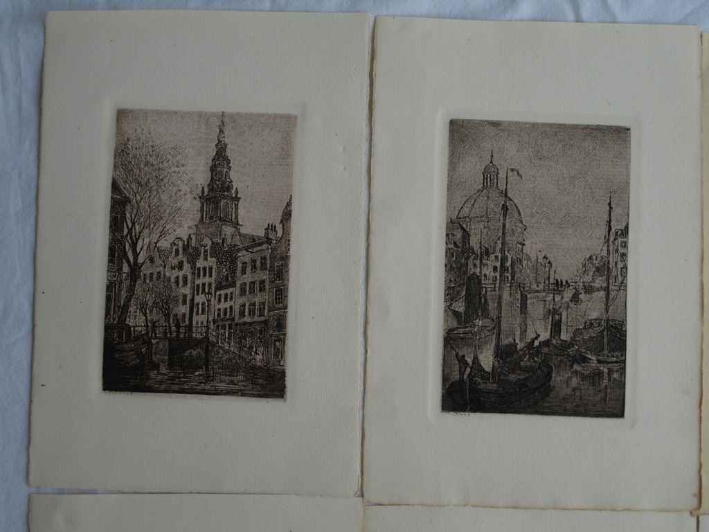 Oskar Paul Matthes (1872-1956) : 12x Ets – Stadsgezichten Nederland – ca 1905 kopen? Bied vanaf 1!