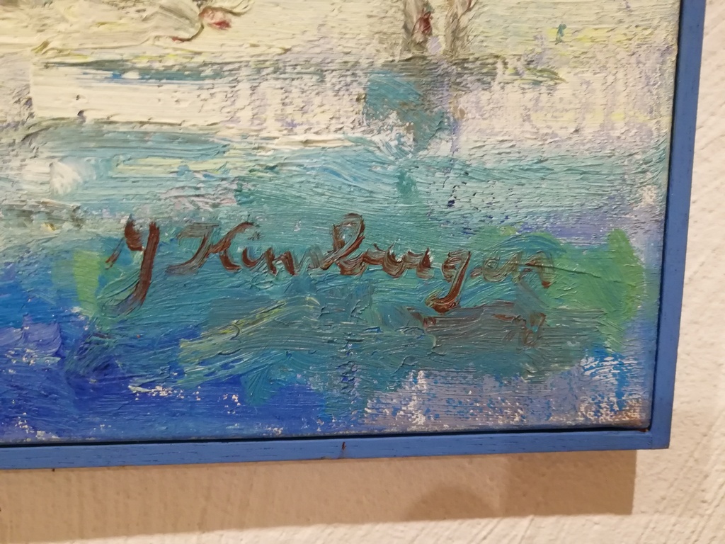 schilderij onbekend kunstenaar - olieverf op doek - zicht op Antwerpen kopen? Bied vanaf 25!