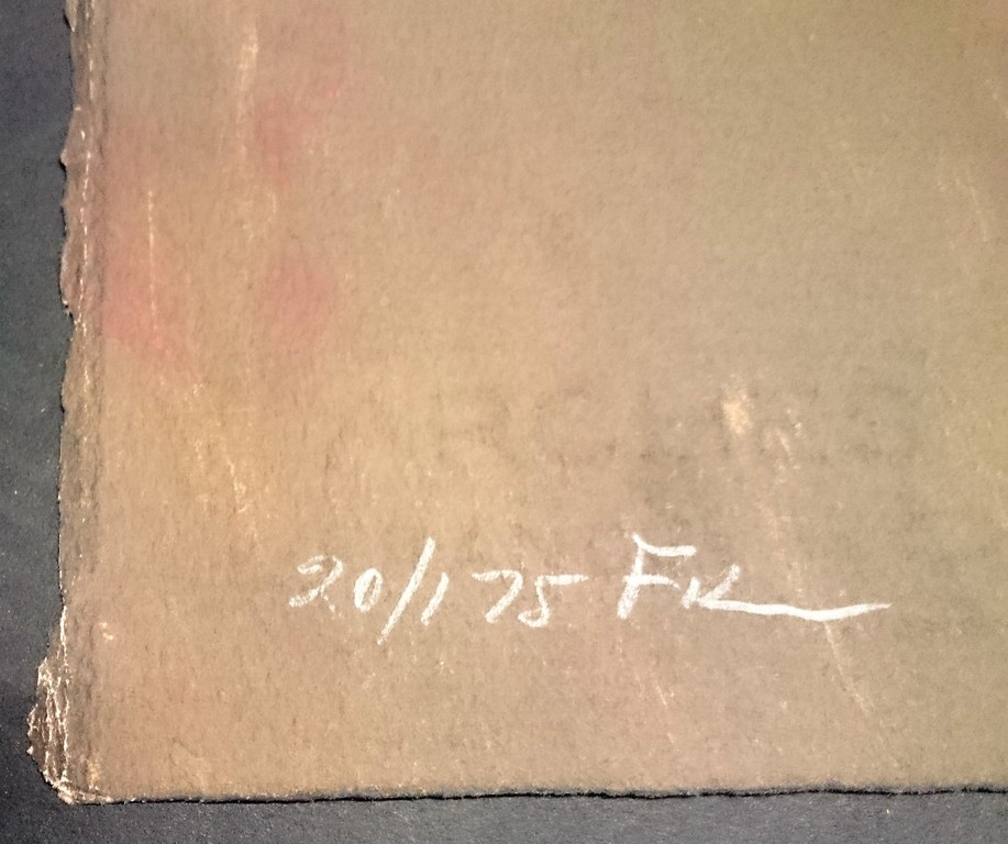 Luis Filcer,zeefdruk, geen titel kopen? Bied vanaf 50!