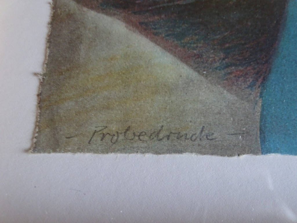 Jörg Remé, Litho, Probedonde, 1976, ingelijst kopen? Bied vanaf 45!