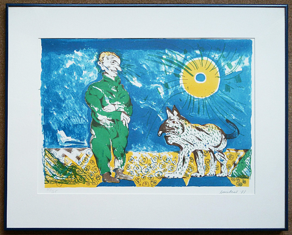 Lucebert - Man en zijn hond, litho (ingelijst) kopen? Bied vanaf 165!