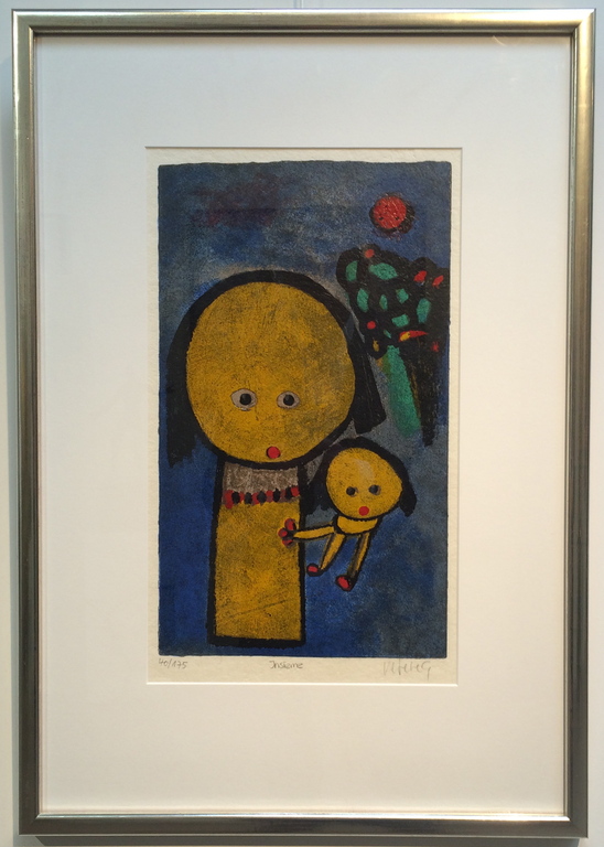 Giovanni Vetere, zeefdruk met lijst ," Insieme "  verkocht voor € 100!