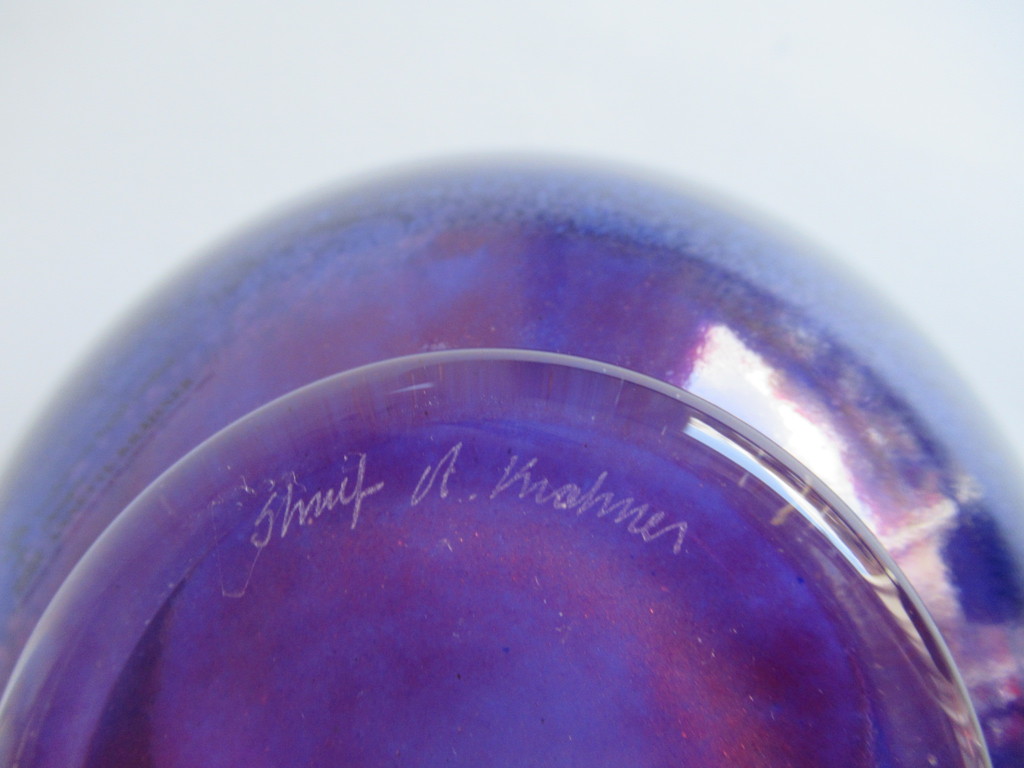 Annette Krahner handgemaakte glazen schaal kopen? Bied vanaf 1!