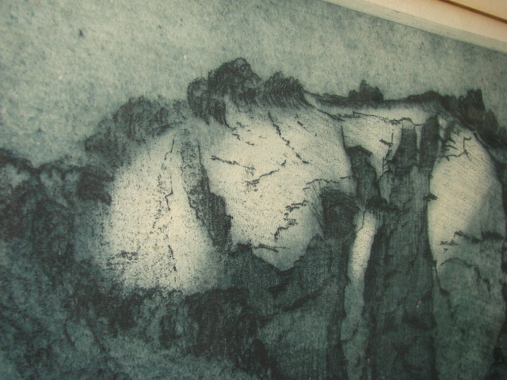 Albert Goethals Donkerblauwe ets:  Quarry Penzance Cornwall kopen? Bied vanaf 40!