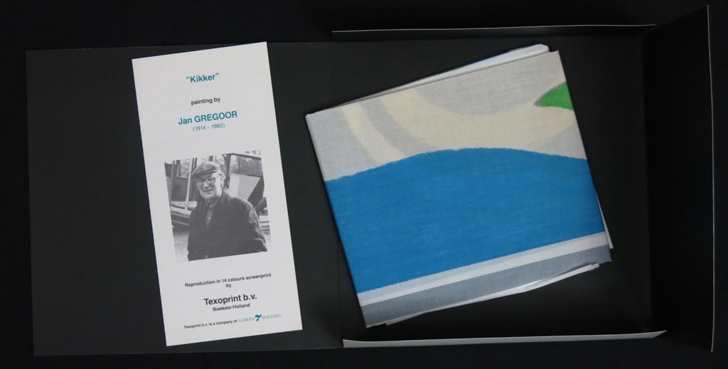 Jan Gregoor: Zeefdruk op katoenzijde, Kikker kopen? Bied vanaf 50!