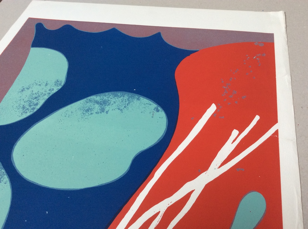 Kunstenaar onbekend - zeefdruk, gesigneerd kopen? Bied vanaf 19!