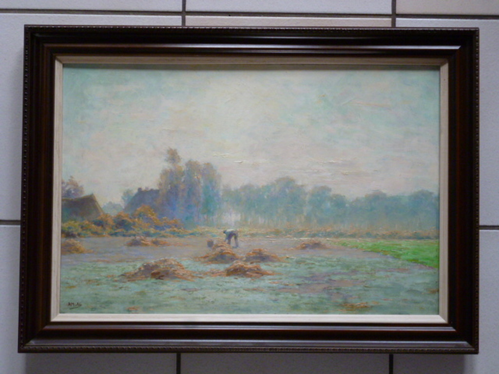 Adrianus Miolée - olieverf - "Octoberochtend bij Elspeet" kopen? Bied vanaf 1200!