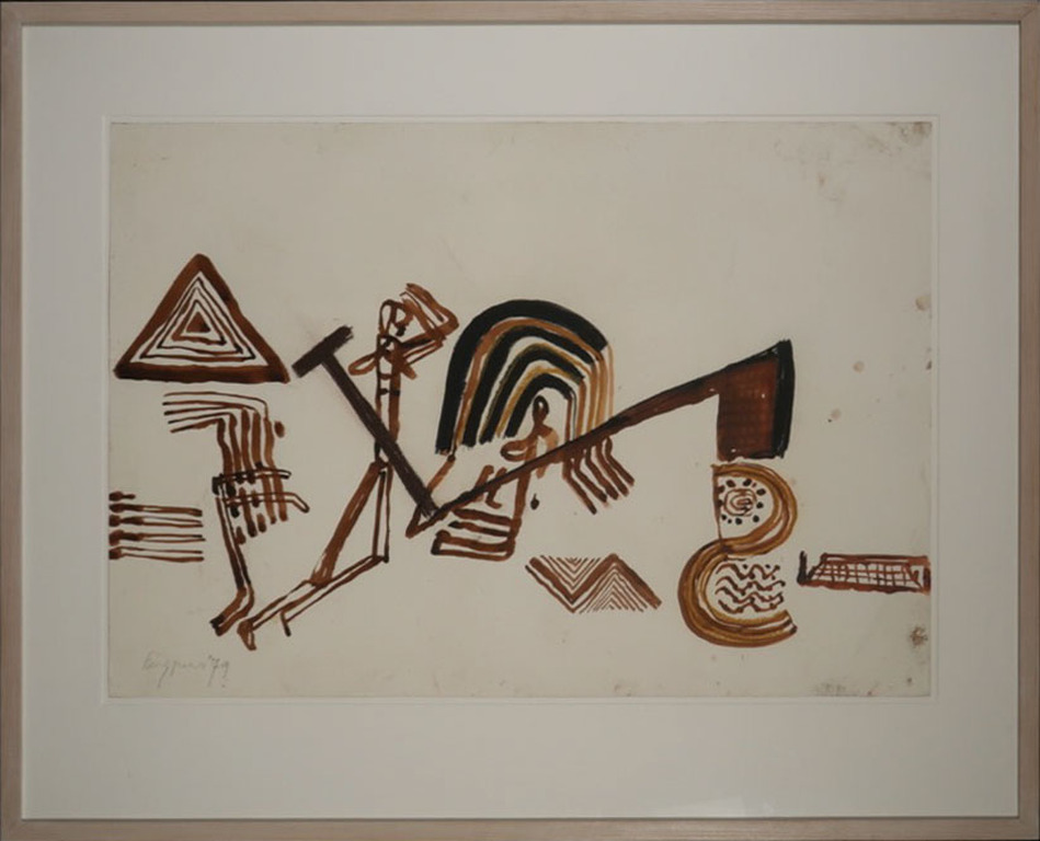 Theo Kuijpers: Gouache, Z.T. - Ingelijst (Groot) verkocht voor € 220!