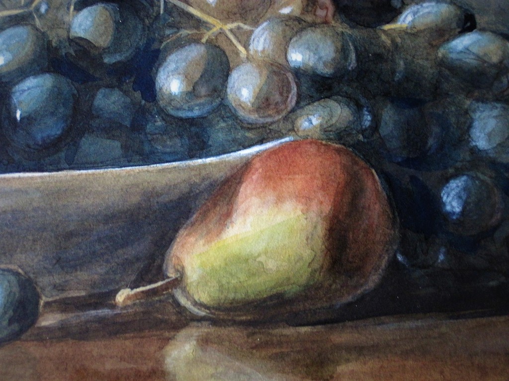 Schitterend 1906 realistisch Aquarel gevarieerd fruit stilleven gesigneerd  kopen? Bied vanaf 1!