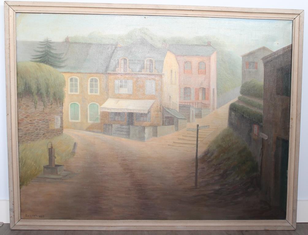 Han Bayens, Olieverf schilderij, Dopszicht in Frankrijk kopen? Bied vanaf 750!
