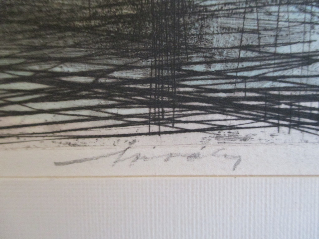 Onbekend gesign. handgekleurde ets, stadsgezicht kopen? Bied vanaf 1!