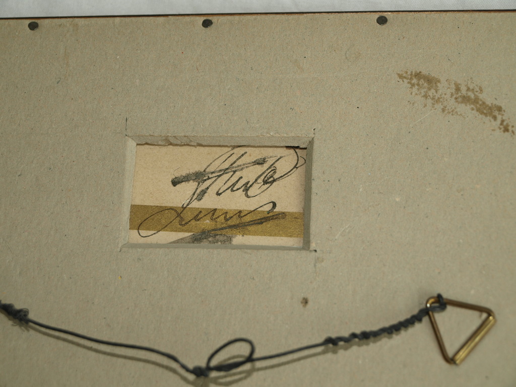 Huib Luns : tekening , Religieuze voorstelling – gesigneerd  kopen? Bied vanaf 1!