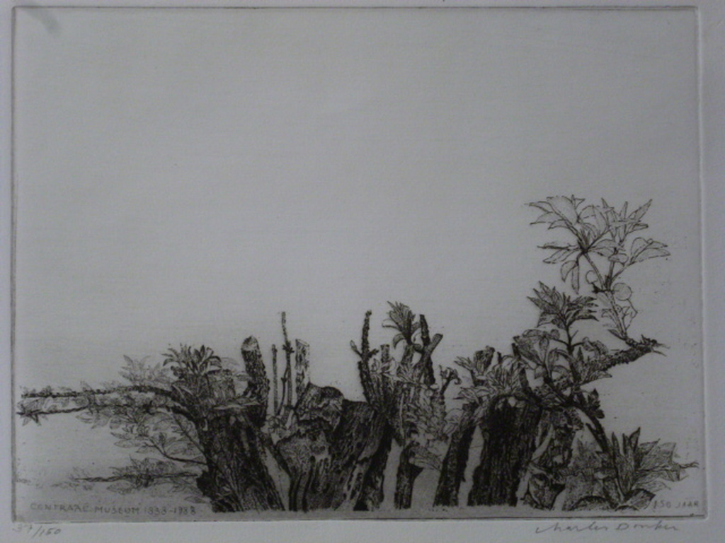 Charles Donker - ets - Flora verkocht voor € 110!