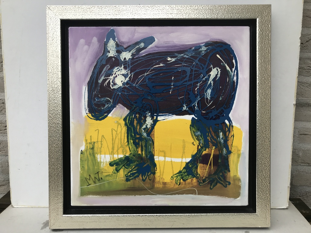 Martin van Wordragen: Schilderij, Ezeltje 2009 verkocht voor € 220!