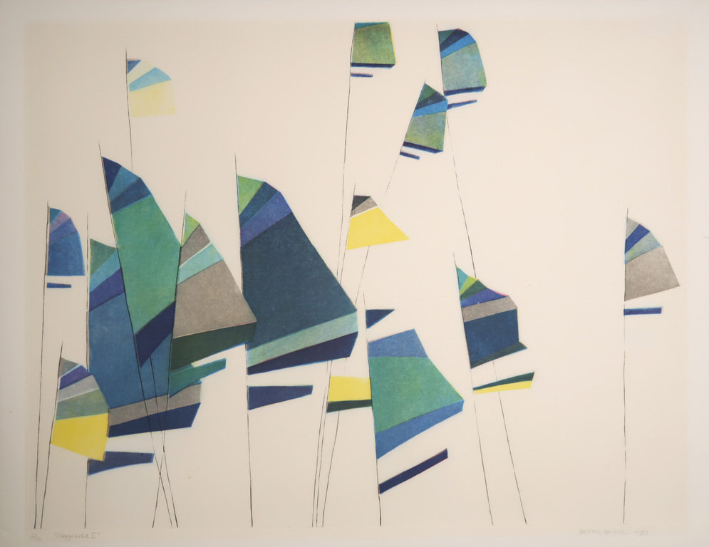 Betty Brink: Ets en aquatint, Vlaggezicht I kopen? Bied vanaf 1!