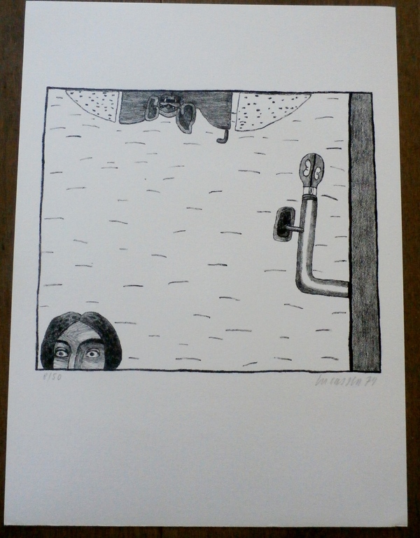 Reinier Lucassen - litho + gedicht : Vamp 2. kopen? Bied vanaf 75!