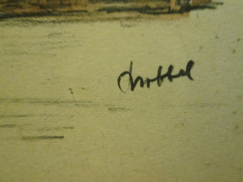 Bonefacius (Bob) Brobbel, tekening/aquarel  van Hervormde Kerk  Alkmaar kopen? Bied vanaf 20!