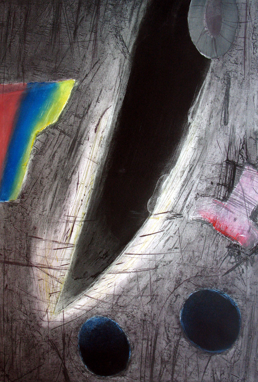 KEES SLEGT (Amsterdam) - indrukwekkende ets uit oplage van 10 - PERFECTE Staat.  verkocht voor € 70!