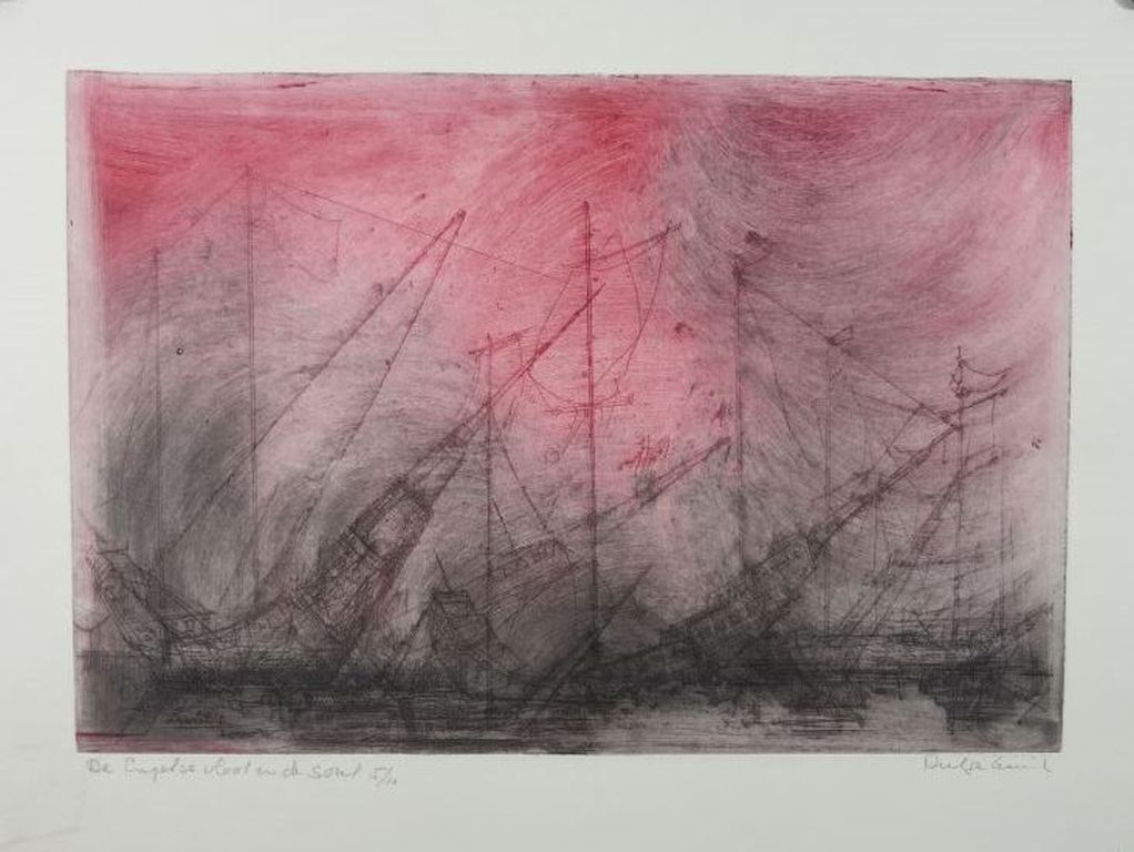 Dirkje Kuik: Kleurenets, De Engels vloot verkocht voor € 150!