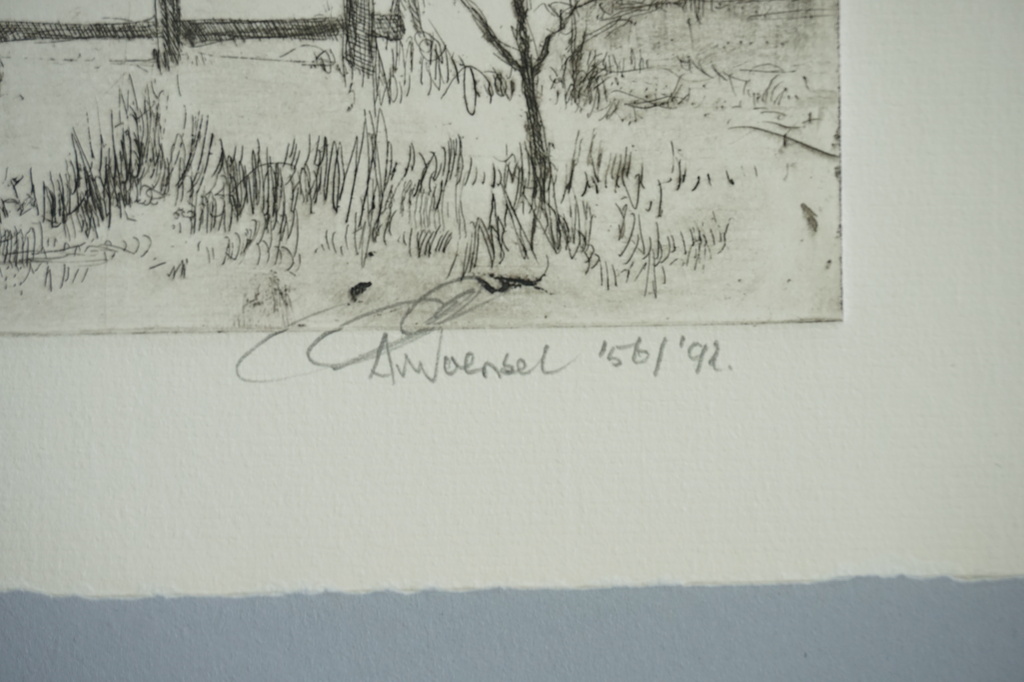 Aart van Woensel - Eindhoven, Genneper Molen in 1956 - ets - 1992 kopen? Bied vanaf 20!
