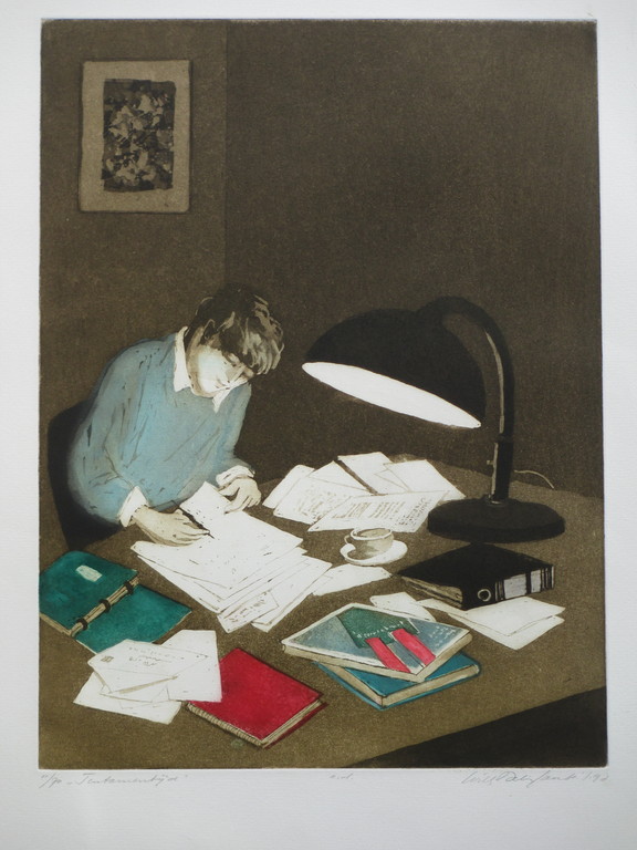 Willy Belinfante, Tentamentijd, Kleurets verkocht voor € 75!