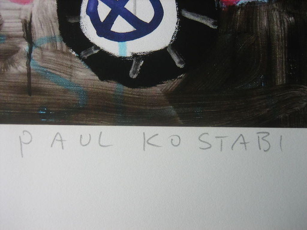 Paul Kostabi - Tesla - Giclee - Handgesigneerd - Oplage: 75 - 2014 kopen? Bied vanaf 35!